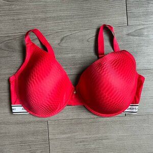 Ashley Stewart T-Shirt Bra Lined Underwire Red Size 44DD